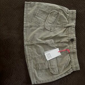 BDG Olive Cargo Mini Skirt